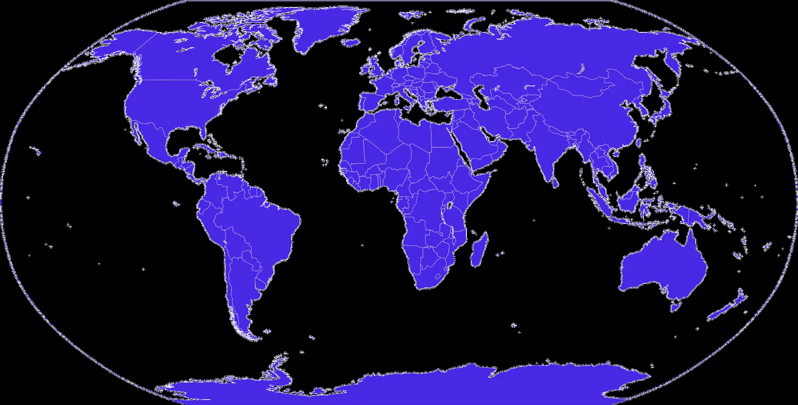 World map showing Optia's locations in London, Barcelona, Nuremberg, Abu Dhabi, Bangalore, Chicago and New York